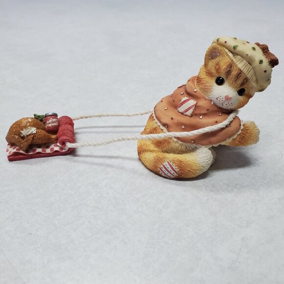 Calico Kittens "Friends Are A Feast Worth Sharing" Figurine Collectible - Picture 6 of 12